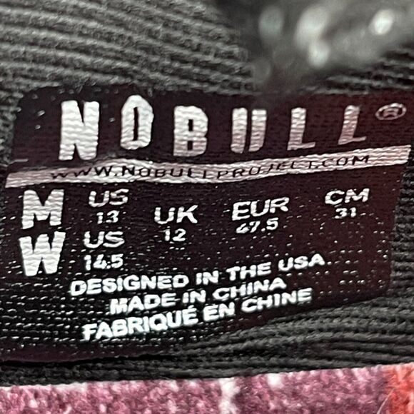 Nobull Mesh Runner Mens Size 13 Red Black Running Sneakers - Picture 8 of 8